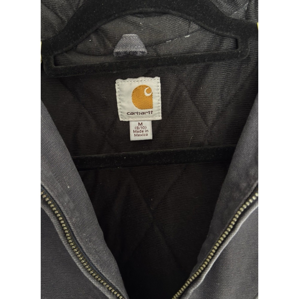Women's Carhartt Hooded Active Jacket Coat Dark  Blue WJ130 Sz Med RN# 14806 - Picture 3 of 8